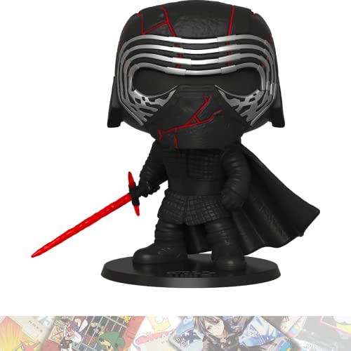 Kylo Ren: Deluxe P o p ! Vinyl Figurine Bundle with 1 Official S.W. Theme Compatible Trading Card (344 - 47246)